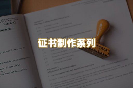 证书制作系列